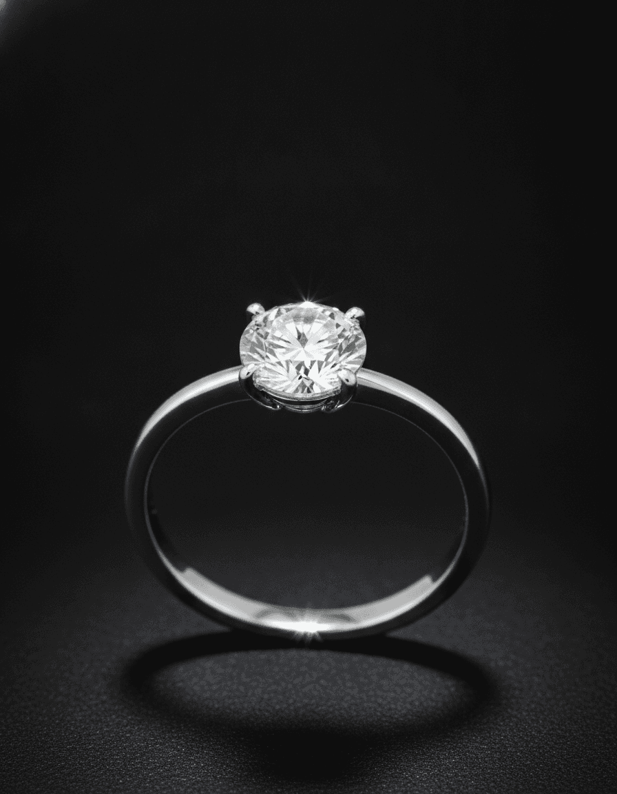 Anillo Singular, Oro Blanco